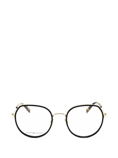 Tommy Hilfiger Round-frame Glasses In Black