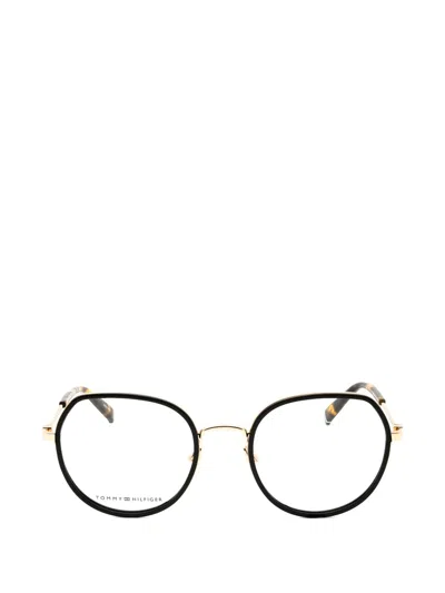 Tommy Hilfiger Round-frame Glasses In Black