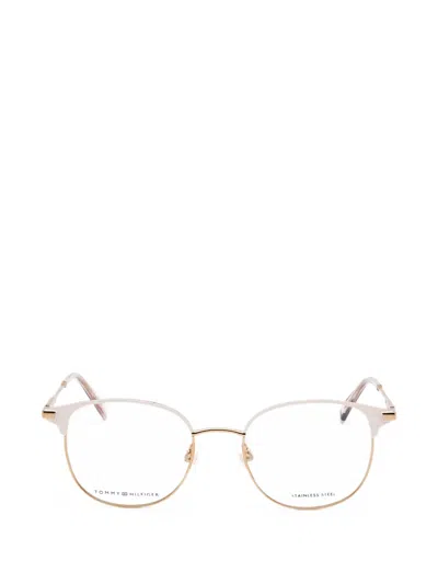Tommy Hilfiger Round-frame Glasses In Gold
