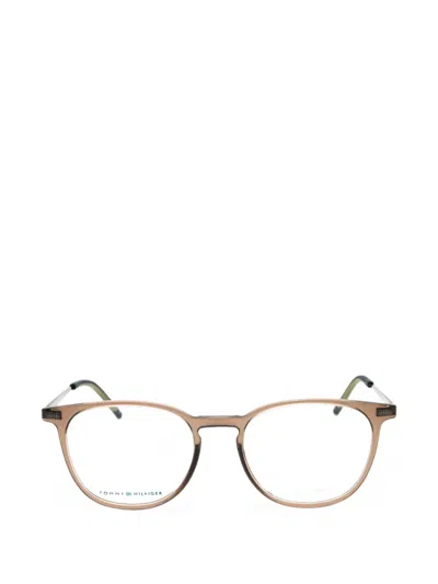Tommy Hilfiger Round-frame Glasses In Neutrals