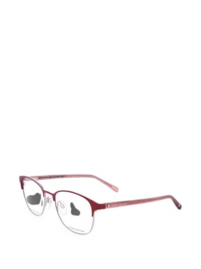 Tommy Hilfiger Round-frame Glasses In Red