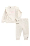 Tommy Hilfiger Little Girls 2-piece Monogram Top & Joggers Set In Neutral