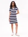 Tommy Hilfiger Rugby Stripe Polo Dress In Navy