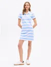 Tommy Hilfiger Rugby Stripe Polo Dress In Vessel Blue