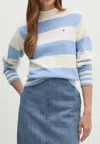 Tommy Hilfiger Rugby Sweater Stp Mock-nk Sweater In Blu