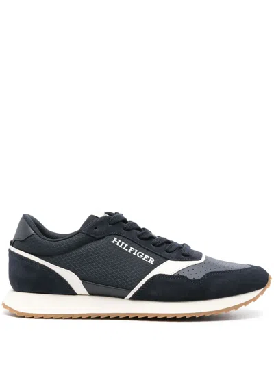 Tommy Hilfiger Runner Panelled Sneakers In Blue
