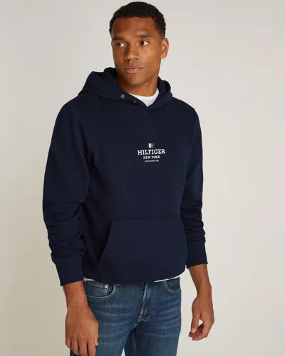 Tommy Hilfiger Rwb Hilfiger Mens Hoodie In Blue