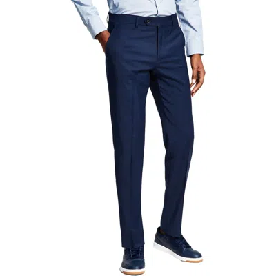 Tommy Hilfiger Ryland Mens Stretch Wool Dress Pants In Blue Sharkskin