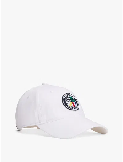 Tommy Hilfiger Sailing Flag Circle Logo Baseball Cap In Pattern