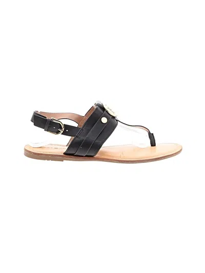Pre-owned Tommy Hilfiger Sandals In Black