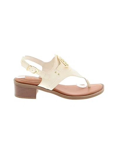 Pre-owned Tommy Hilfiger Sandals In Ivory