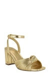 Tommy Hilfiger Sarifina Knotted Strap Sandal In Gol01- Summer Gold