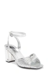 Tommy Hilfiger Sarifina Knotted Strap Sandal In Silver