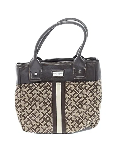 Pre-owned Tommy Hilfiger Satchel In Brown