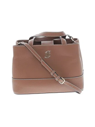 Pre-owned Tommy Hilfiger Satchel In Tan