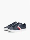 Tommy Hilfiger Script Logo Stripe Sneaker In Blue