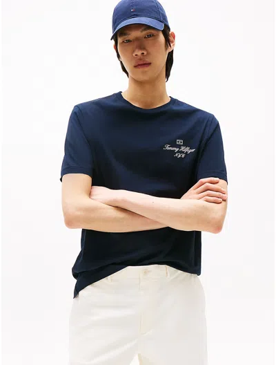 Tommy Hilfiger Script T-shirt In Black