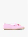 Tommy Hilfiger Script Monogram Canvas Espadrille In Pink