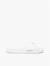 Tommy Hilfiger Script Monogram Canvas Pool Slide In White