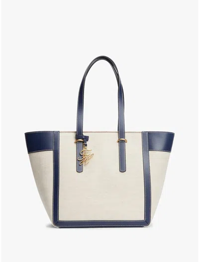 Tommy Hilfiger Script Monogram Canvas Tote Bag In Multi