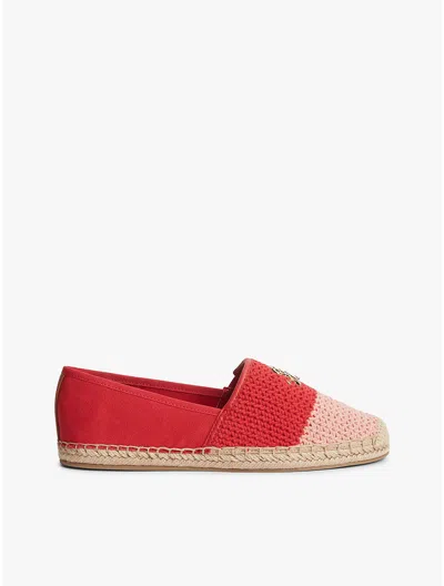 Tommy Hilfiger Script Monogram Crochet Espadrille In Black