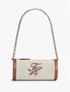 Tommy Hilfiger Script Monogram Linen Chain Strap Bag