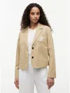 Tommy Hilfiger Script Monogram Stretch Twill Blazer In Brown