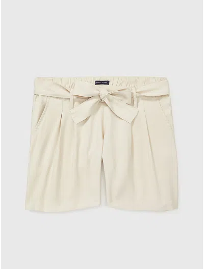 Tommy Hilfiger Seated Fit Belted Short In Mudstone
