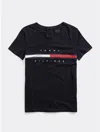 Tommy Hilfiger Seated Fit Stripe Signature T In Navy