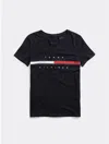 Tommy Hilfiger Seated Fit Stripe Signature T In Sky Captain
