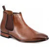 Tommy Hilfiger Sesame Mens Faux Leather Slip-on Chelsea Boots In Brown