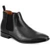 Tommy Hilfiger Sesame Mens Faux Leather Slip-on Chelsea Boots In Black