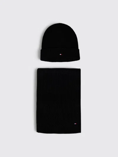 Tommy Hilfiger Black Cotton Beanie