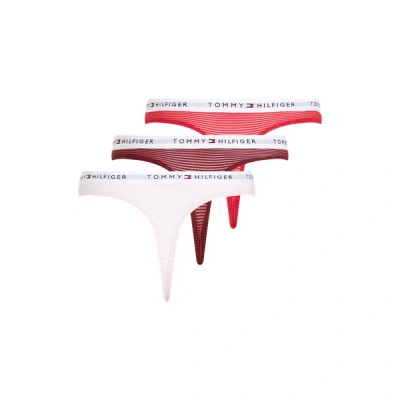 Tommy Hilfiger Set Of 3 Cotton Thongs In Multi