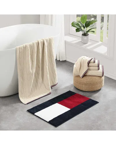 Tommy Hilfiger Set Of 6 Chalet Twist Cotton Towels In Multi