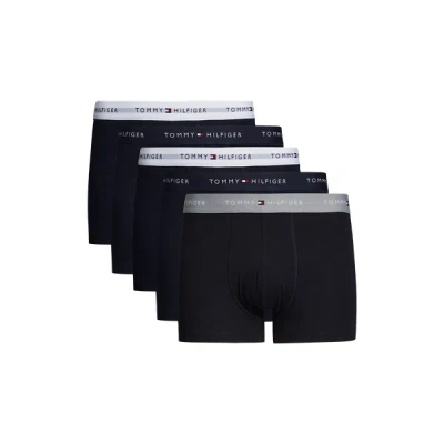 Tommy Hilfiger Set Of Five Boxers In Black