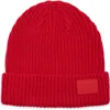 Tommy Hilfiger Shaker Stitch Cuff Beanie In Red
