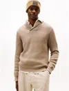 Tommy Hilfiger Shawl Collar Wool In Brown