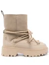 Tommy Hilfiger Shearling Snow Boots In Neutrals