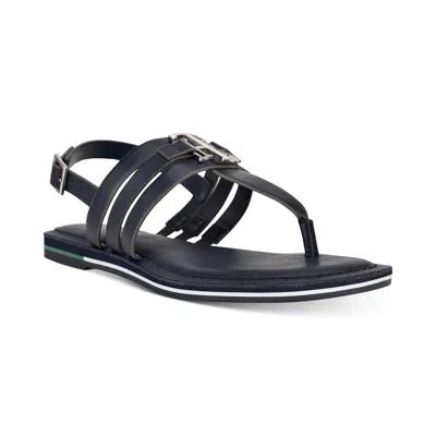 Tommy Hilfiger Sherlie Womens Strappy Slingback Thong Sandals In Multi