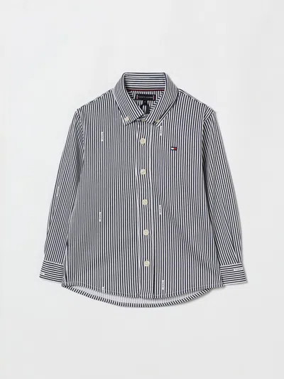 Tommy Hilfiger Shirt  Kids Color Blue In Gray