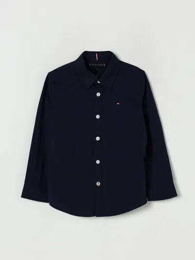 Tommy Hilfiger Shirt  Kids Color Blue In Black