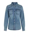 Tommy Hilfiger Sustainable Cotton Blend Shirt In Blue