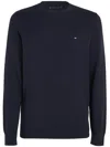 Tommy Hilfiger Man Sweater Midnight Blue Size Xl Cotton In Black