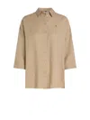 Tommy Hilfiger Loose Sleeve Shirt Clothing In Brown