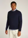 Tommy Hilfiger Shirts Man  Mw0mw36539 Dc Fine Gauge Merino Dw5 Desert Sky Sky In Blue