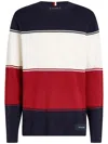 Tommy Hilfiger Mixed Knit Colorblock Sweater In Multicolour