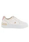 Tommy Hilfiger Shoes Lux Hardware Court Sneaker In Bianco