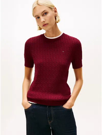 Tommy Hilfiger Short In Burgundy