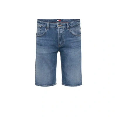 Tommy Hilfiger Knee-length Denim Shorts In Boston Indigo